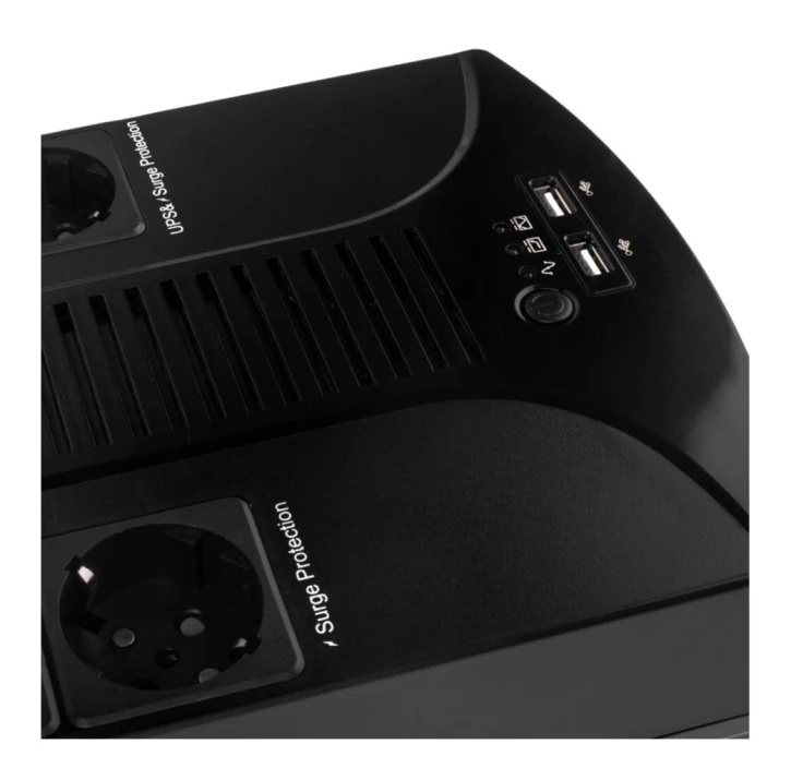 ДБЖ LogicPower LP 850VA-6PS (595Вт) Black (4325) фото 3