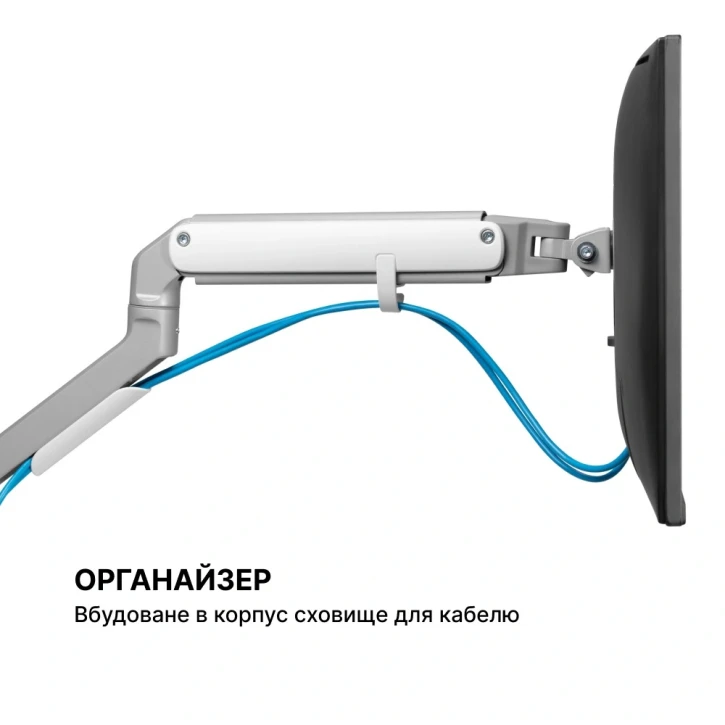 Настольный крепеж для монитора Officepro MA421S White фото 2