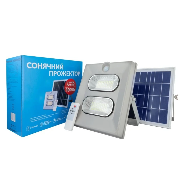 Прожектор на сонячній батареї Alltop 0860B100-01 100W фото 6