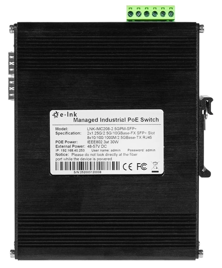 PoE комутатор LNK-IMC208-2.5GPM-SFP+ 2.5G фото 4