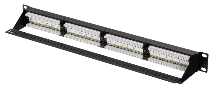 Патч-панель 2E 24, САТ 5E, UTP, 19″, 1U (2E-PPNL5E-UTP-24) фото 3