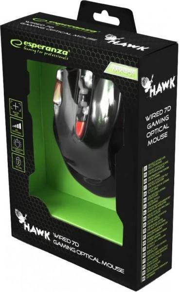 Миша MX401 HAWK Black-Red (EGM401KR) фото 4