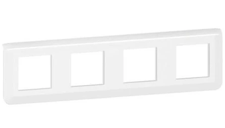 Рамка 4-постова Legrand Mosaic New 78808L White (078808L) фото 2