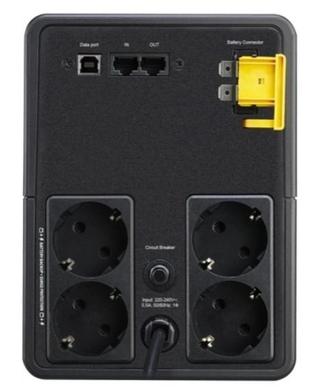 ДБЖ APC Back-UPS 1600VA, AVR, 4 х Schuko (BX1600MI-GR) фото 2