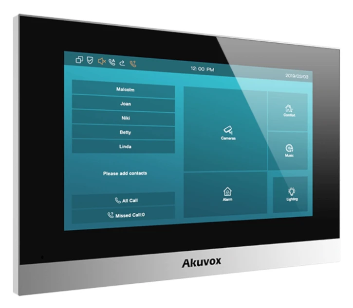 Відеодомофон Akuvox C315W з WF Black фото 3