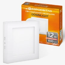 Світильник точковий накладний Євросвітло LED-SS-170-12 (12Вт, 4200К)