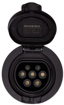 Розетка для зарядки электромобиля Duosida Type 2 (Female), 32A, 3-фазна (EV200238)
