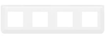 Рамка 4-постовая Legrand Mosaic New 78808L White (078808L)