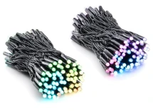 Гірлянда Twinkly Smart LED Pro Strings RGBW 250 подвійна лінія, AWG22, IP65 чорна (TWP-S-CA-2X125SPP-B)