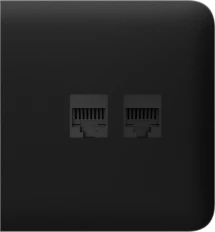 Боковая панель для встроенной интернет-розетки Ajax SideCover (LAN) Black (126212.319.BL)