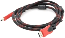 Кабель HDMI-HDMI Merlion 10.0 м v1.4, OD-7.4 мм Black/Red (YT-HDMI(M)/(M)NY/RD-10m)