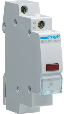 Індикатор LED Hager SVN122 230В червоний