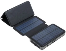 УМБ Sandberg PD 20000 mAh сонячна панель 7.5W, 2xUSB, Type-C OUT, ліхтарик Black