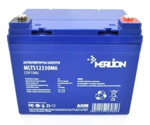 Акумуляторна батарея Merlion EURO AGM MLTS12330M6/GP12330M6 12 V 33 Ah (плюсова клема праворуч)