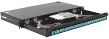 Патч-панель Corning 48 портов, 24 LC-Duplex адаптера, MM, OM3/OM4, 1U черная (LAN1-48AD-PGTL-B)