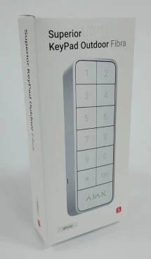 (Уценка) Проводная клавиатура Ajax Superior KeyPad Outdoor Fibra White (117759.285.WH)