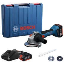 Кутова шліфувальна машина (болгарка) Bosch GWS 18V-8 Professional , 2 акб GBA 18V 4.0Ah та з/п GAL 18V-40, у кейсі (0.601.9N9.020)