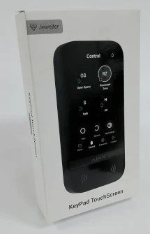 (Уценка) Беспроводная клавиатура с сенсорным экраном Ajax KeyPad TouchScreen Black