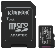 Карта пам'яті Kingston MicroSDXC 512GB UHS-I Class 10 + SD-адаптер (SDCS3/512GB)