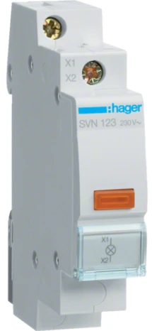 Индикатор LED Hager SVN123 230В желтый