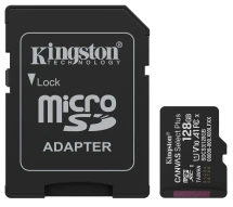 Карта памяти Kingston MicroSDXC 128GB UHS-I Class 10 + SD-адаптер (SDCS3/128GB)