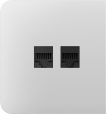 Бічна панель для вбудованої інтернет-розетки Ajax SideCover (LAN) White (126211.319.WH)