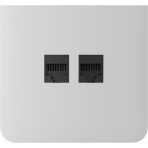 Боковая панель для вбудованої інтернет-розетки Ajax SideCover (LAN) vertical White (126219.319.WH)