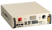 Акумулятор Power Queen P51.2V100-100-COM-16-S3U LiFePO4 51.2V 5120Wh монтаж в стійку 19"
