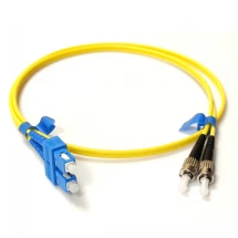 Патчкорд оптичний CMS ST/UPC-SC/UPC SM Duplex Slim 1 м (UPC-1STSC(SM)D(ON)S)