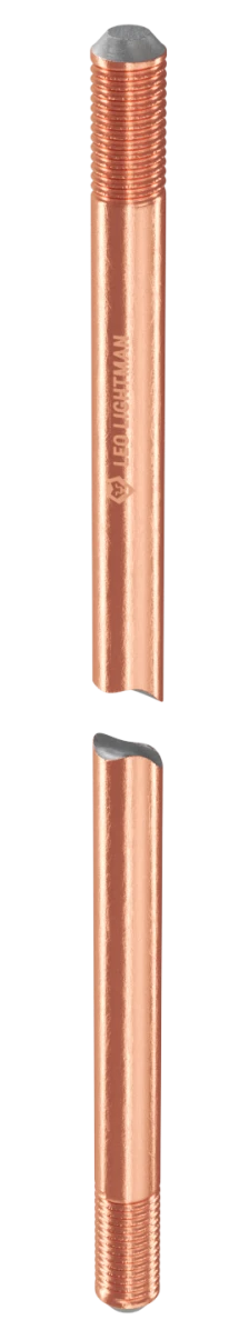 Стержень різьбовий обміднений Leo Lightman D17,2 Brown
