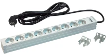 Блок розеток ZPAS 19", 1U, 9xSchuko, 16А, без вимикача, 3м (W-LZI30-09-SU-000)