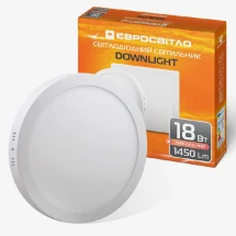 Світильник точковий накладний Євросвітло LED-SS-225-18 (18Вт, 6400К) (38835)