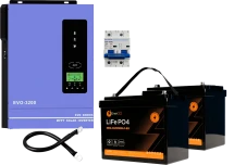 Комплект резервного питания Anern AN-SCI-EVO3200 + Аккумулятор EnerGo LiFePO4 12V 100Ah (NRG-KM12100LF-BX)