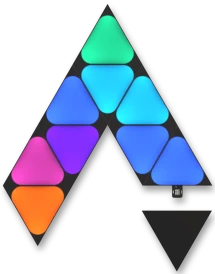 Дополнительные панели Nanoleaf Shapes Ultra Black Mini Triangles Expansion Pack, Apple Homekit - 10 шт. (NL48-1101TW-10PK)