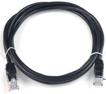 Патч-корд E-server UTP Cat.5e 2м (CAT.5E UTP CORD-2M-BLACK)