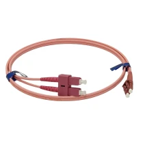 Патч-корд оптический CMS SC/UPC-LC/UPC MM (OM4) 15m Duplex (UPC-15SCLC(OM4)D(ON))