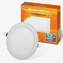 Светильник точечный врезной Євросвітло LED-R-170-12 (12 Вт, 4200 К)