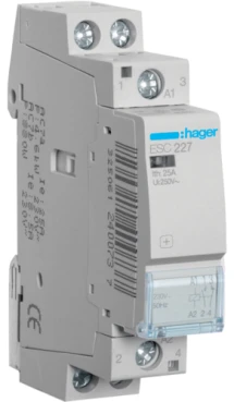 Контактор Hager ESC227 (25А, 1НО+1НЗ, 230В)