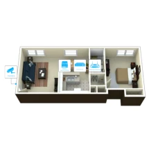 IP відеоспостереження 1 камера (2Мп) для квартири 14505