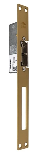 Электромеханическая защелка Cisa 15001-06 НЗ-AЕ + обратная планка латунь (35245)