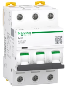 Автоматический выключатель Schneider Electric Acti9 iC60N (3П, 63А, С, 6кА) (A9F79363)