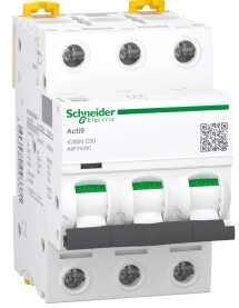 Автоматичний вимикач Schneider Electric Acti9 iC60N (3P, 50A, С, 6кА) (A9F79350)