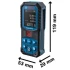 Далекомір лазерний Bosch GLM 50-22 Blue (0.601.072.S00) фото 11