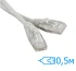 Патч-корд Ritar 0.5м UTP Cat.5e литий сірий RJ45, CCA (PCR-CCA/0.5G) фото 3