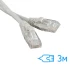 Патч-корд Ritar 3м UTP Cat.5e литой серый RJ45, CCA (PCR-CCA/3G) фото 3