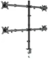 Кронштейн для 4 моніторiв Gembird MA-D4-01 Black фото 10