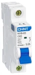 Автоматичний вимикач Chint NXB-63 (1P, C63, 6kA) (814020) фото 3