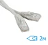 Патч-корд Ritar 2м UTP Cat.5e литой серый RJ45, CCA (PCR-CCA/2G) фото 3